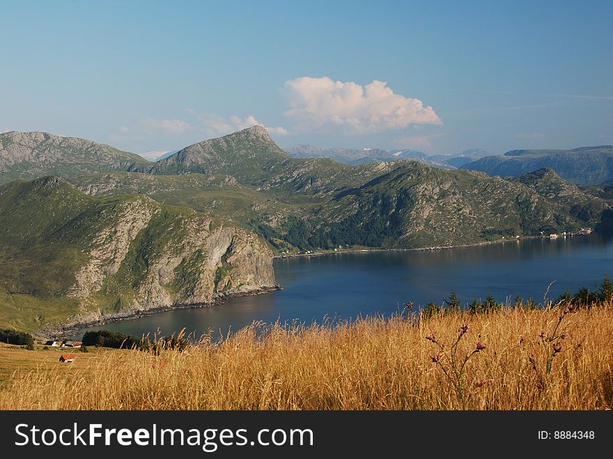 Idyllic landscape in Western Norway. Idyllic landscape in Western Norway