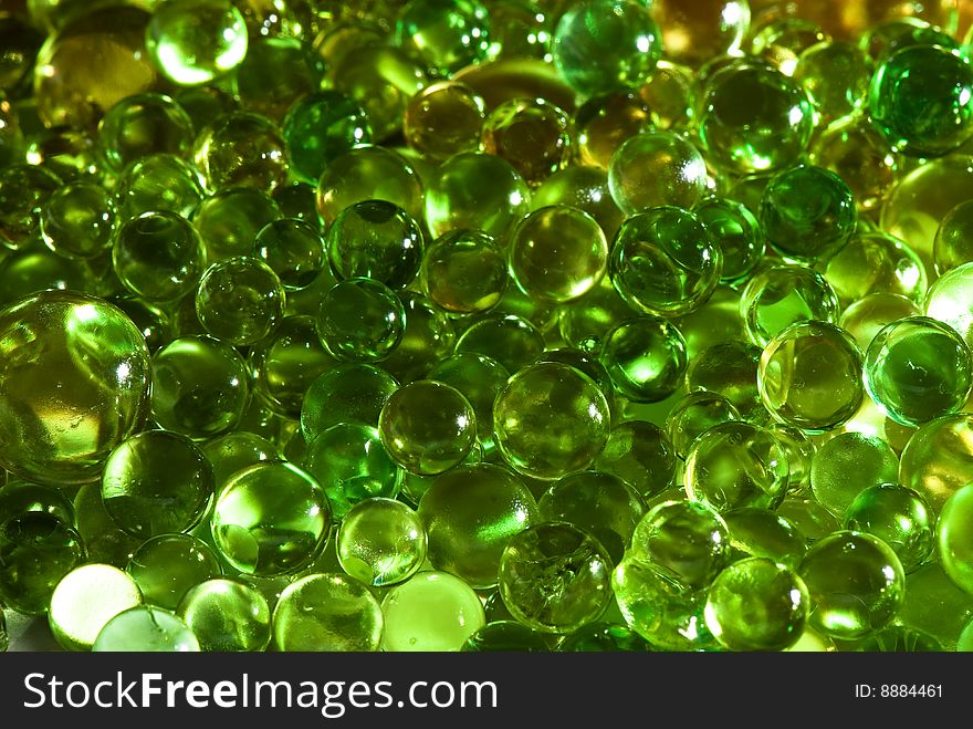 Abstract background from color silicone balls