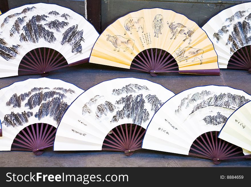 The paper fans are also a symbol of China