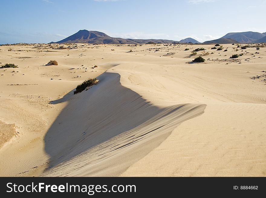 Sand dunes at Fuerteventura