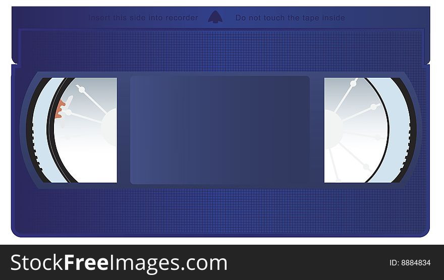 Vector illustration of a video cassette