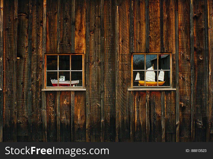 Closed Wooden Door