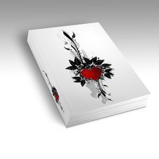 Book With A Heart Design Royalty Free Stock Photo Book With A Heart Design Royalty Free Stock Photo