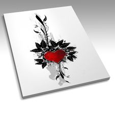 Book With A Heart Design Stock Photography Book With A Heart Design Stock Photography