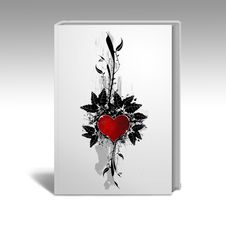 Book With A Heart Design Royalty Free Stock Photography Book With A Heart Design Royalty Free Stock Photography