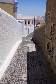 Thira, Santorini, Greece Royalty Free Stock Photography Thira, Santorini, Greece Royalty Free Stock Photography