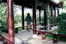 Chinese Long Corridor Royalty Free Stock Photos Chinese Long Corridor Royalty Free Stock Photos