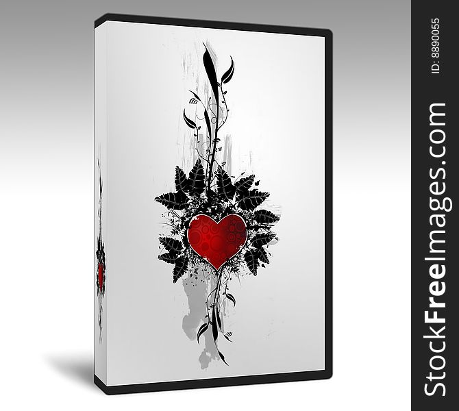 Dvd Box With A Heart Design