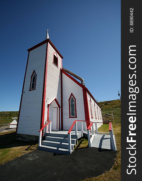 Old wooden country church in English Harbour