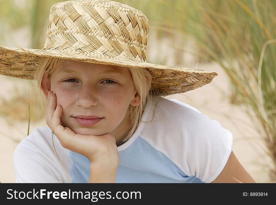 Young Girl With A Hat
