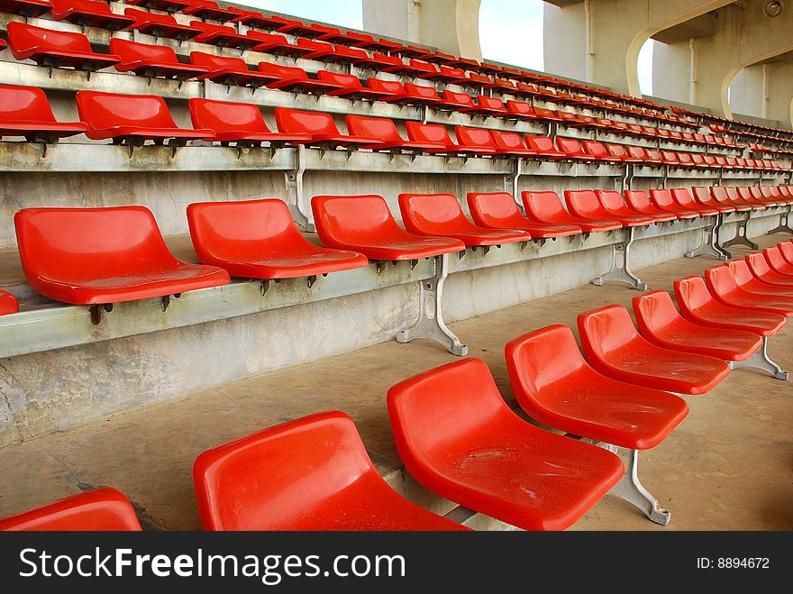 Many Orange Stadium row Chair. Many Orange Stadium row Chair