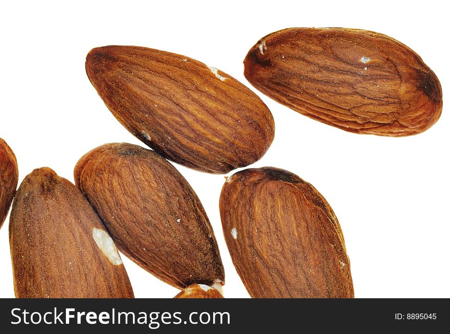 Almond isolated on the white background. Almond isolated on the white background.