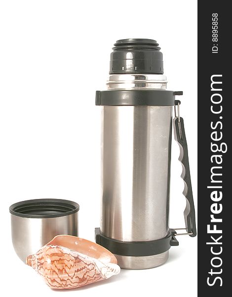 Thermos with a cover and a bowl - a road set