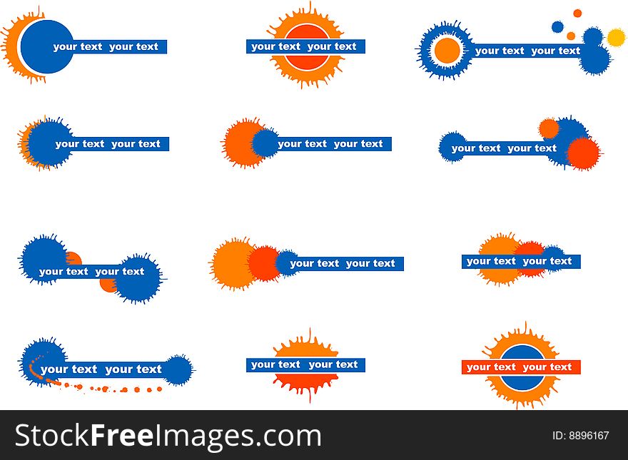 Set of vector symbols for your desing. Set of vector symbols for your desing
