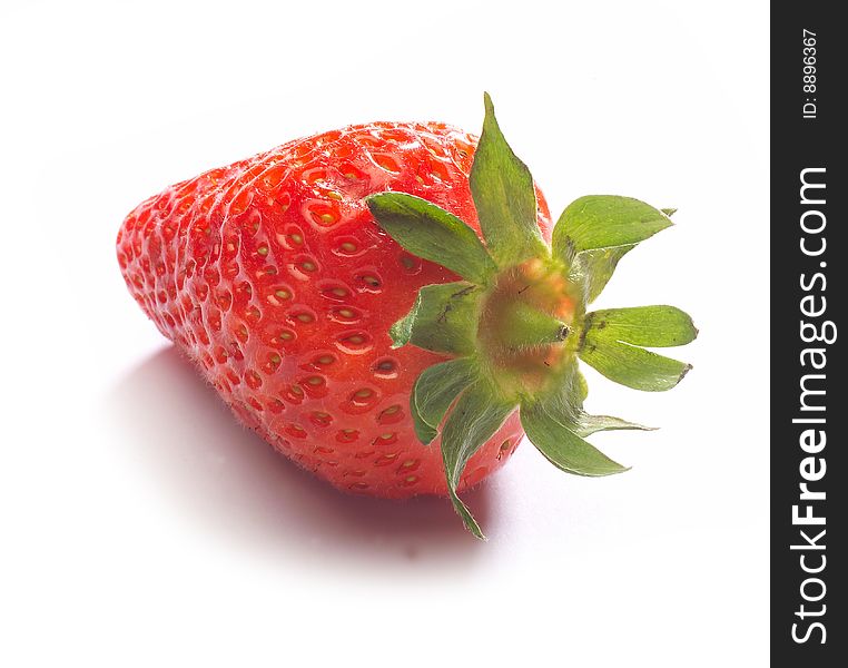 Red strawberry fresh fruit on table