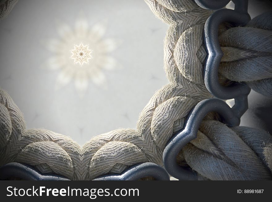 Macro Photography of Rolled Round Rope