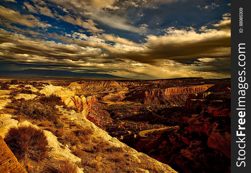 A view from the Cape Royal Trail in Gran Canyon, Arizona. A view from the Cape Royal Trail in Gran Canyon, Arizona.