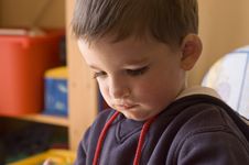 Toddler Portrait In His Room Royalty Free Stock Image Toddler Portrait In His Room Royalty Free Stock Image