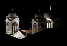 NightView Of Church Towers Royalty Free Stock Images
