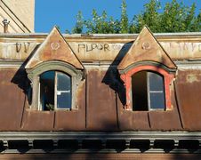 Old Roof In Montreal. Royalty Free Stock Photography Old Roof In Montreal. Royalty Free Stock Photography