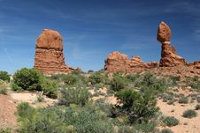 Balanced Rock - Arches National Park Royalty Free Stock Image Balanced Rock - Arches National Park Royalty Free Stock Image