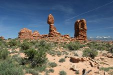 Balanced Rock - Arches National Park Stock Photography Balanced Rock - Arches National Park Stock Photography
