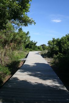 Wooden Walkway To The Beach Royalty Free Stock Image Wooden Walkway To The Beach Royalty Free Stock Image