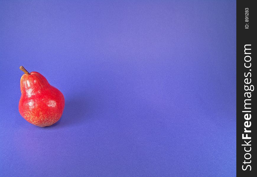 Red European organic pears (with open space). Red European organic pears (with open space)