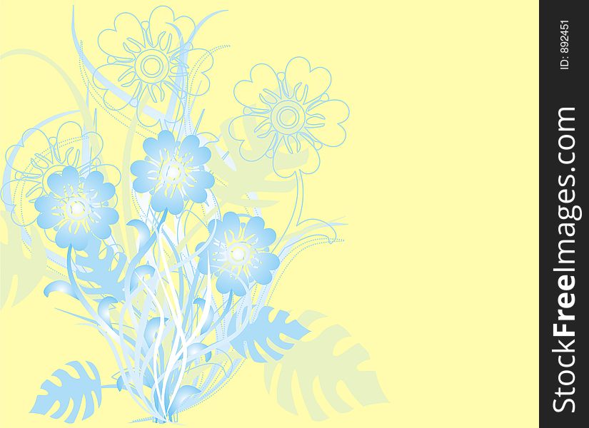 Floral background, illustration. Floral background, illustration