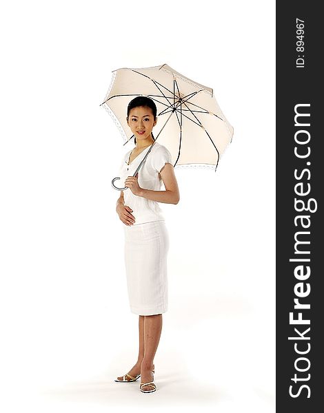 Model with Umbrella. Model with Umbrella