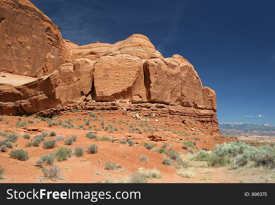 Red Rocks in Arches National Park. Canon 20D