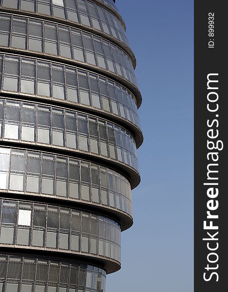 Detail of the city hall building on the south bank of the river thames. Detail of the city hall building on the south bank of the river thames