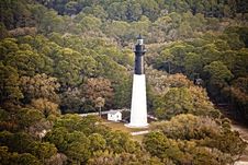 Lighthouse Aerial View Hdr Royalty Free Stock Images