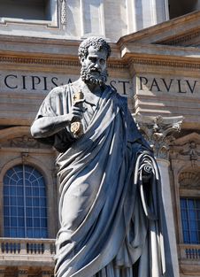 Saint Peter Statue (Vatican, Rome) Stock Photography
