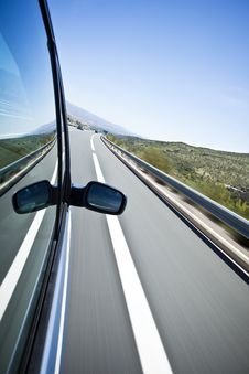 High Speed At Highway Stock Photography High Speed At Highway Stock Photography