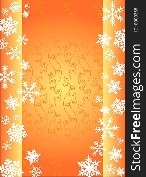 Abstract vector background with snowflakes. Abstract vector background with snowflakes