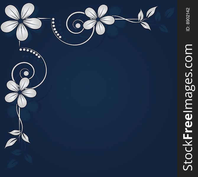 Abstract floral background with place for your text