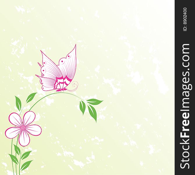 Abstract floral background with space for your text