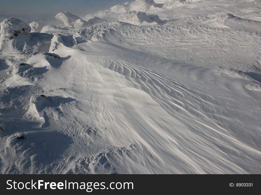 Snowdrift in the White Mountains
