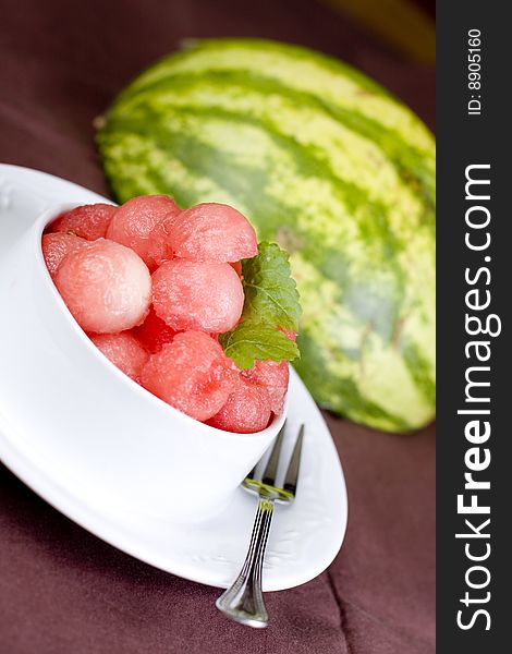 Watermelon dessert ready to serve or eat