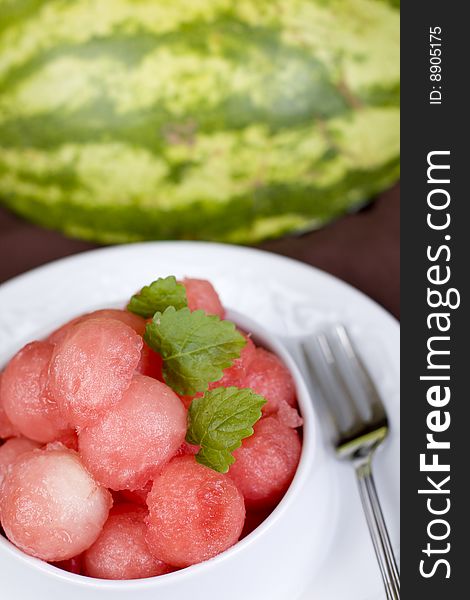 Watermelon dessert ready to serve or eat