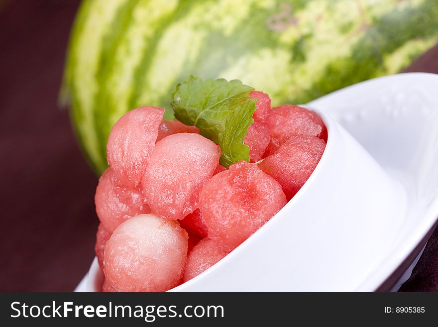 Watermelon dessert ready to serve or eat