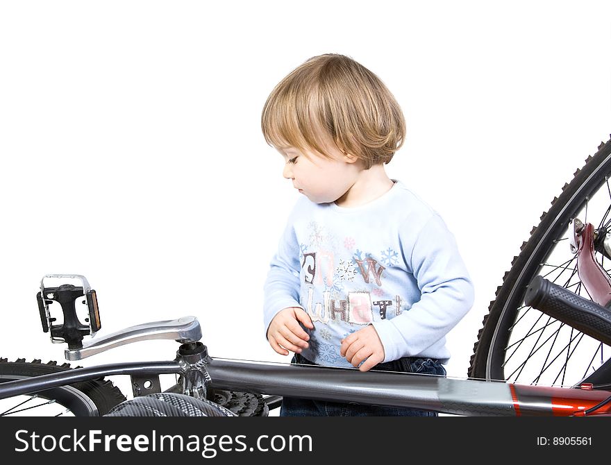 Bicycle and baby