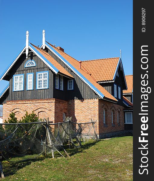 Rural House, located in the province of Lithuania. Travel Europe.