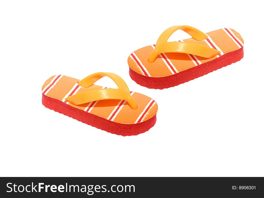 Free footwear for rest is insulated on white background. Free footwear for rest is insulated on white background
