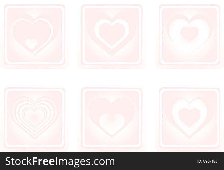 Collection heart vector for your desing. Collection heart vector for your desing