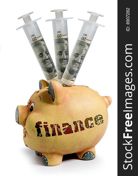 Piggy Bank - Financial Crisis Concept