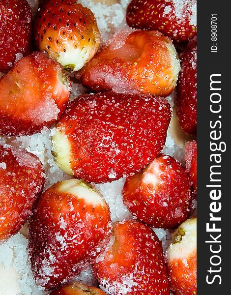 Strawberries In Sugar