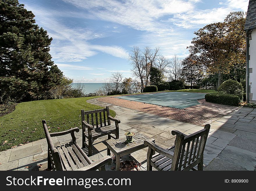 Back Yard With Lake View