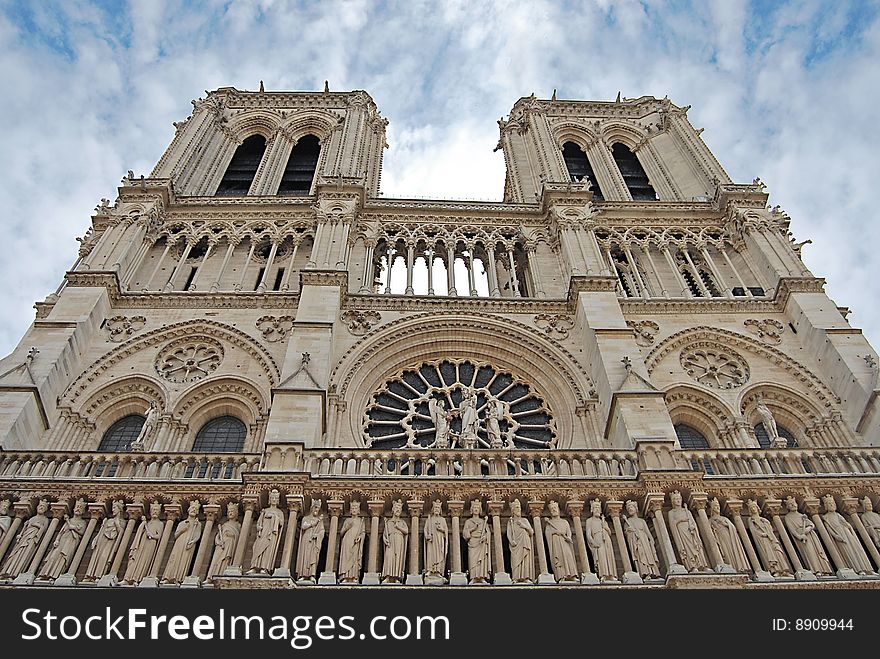 Facade Of Notre Dame